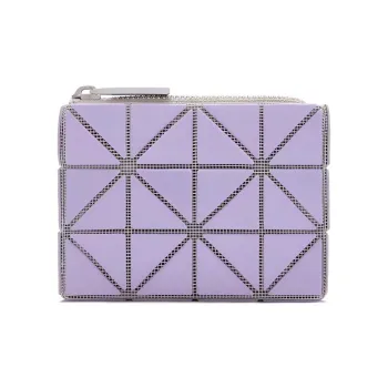 ISSEY MIYAKE CASSETTE Polyvinyl Chloride Resin Wallets Card Holders Women's Lavender