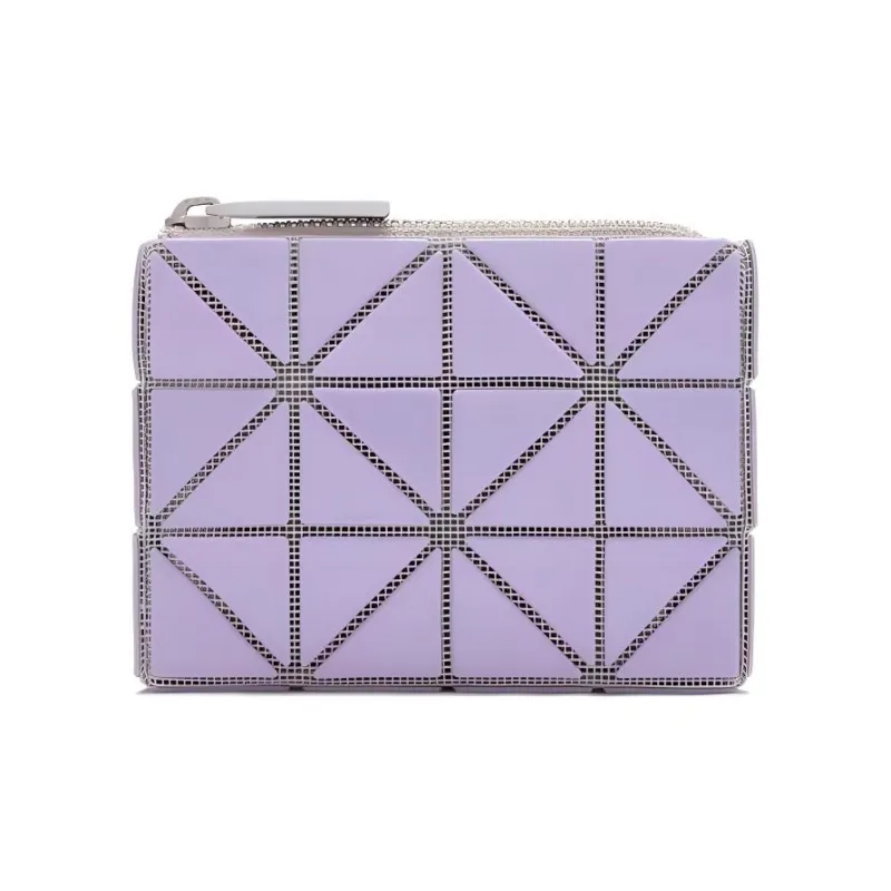 ISSEY MIYAKE CASSETTE Polyvinyl Chloride Resin Wallets Card Holders Women's Lavender-0