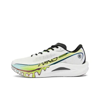 QIAODAN Strong Winds 2.0 PRO Cushioned Slip Resistant Low Top Running Shoes Men's Jordan White Lime Green