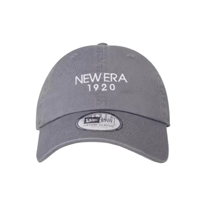 New Era Cotton Baseball Caps Unisex Smoke Gray-1