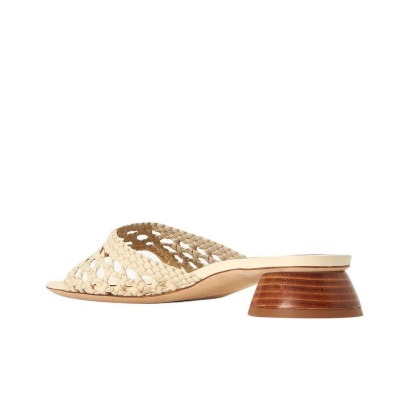 Staud Slide Slippers 3.5cm Women's Beige-3