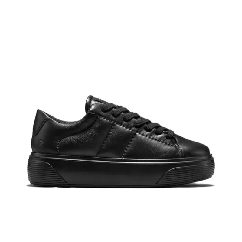 Ecco Low Top Skateboard Shoes Women's Black-1