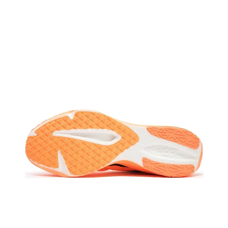 361° Speed Team Wear Resistant Low Top Running Shoes Men's Orange Black-5