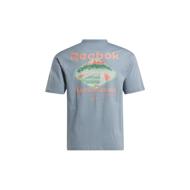 Reebok T-Shirt Unisex Vintage Blue-1