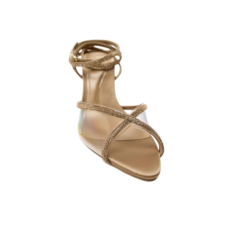 ZARA Roman Sandals 9cm Women's Orange-3