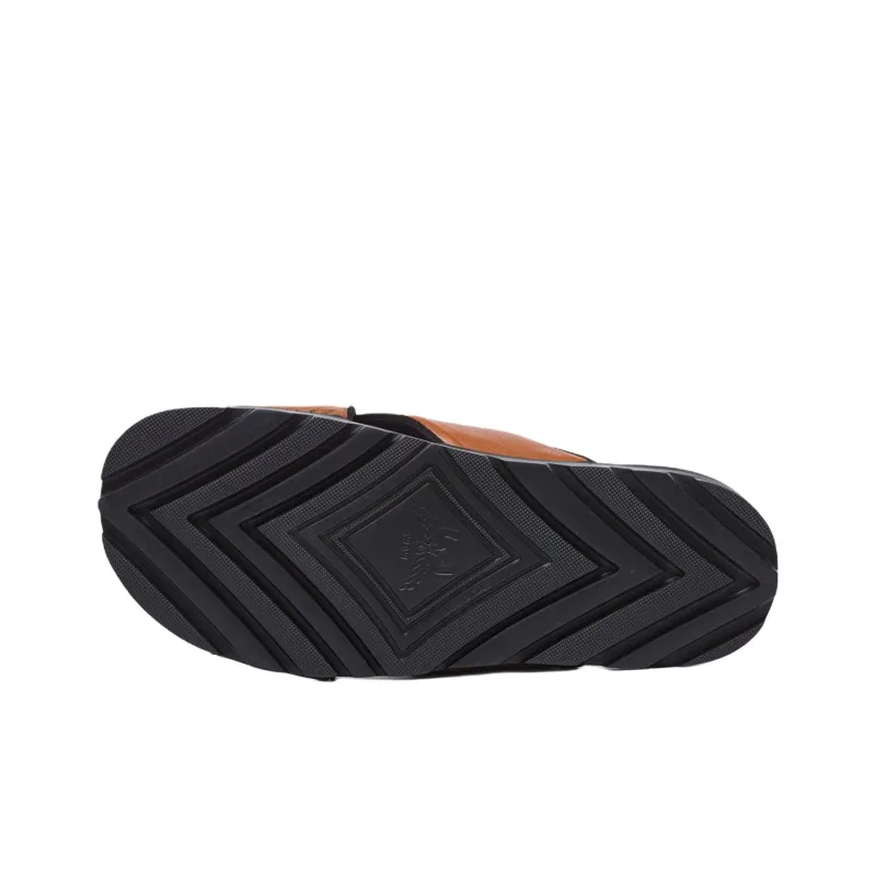 MCM Visetos Abrasion Resistant Slide Slippers Unisex Brown-4