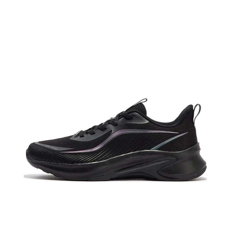 361° Fangya SE Wear-Resistant Low-Top Running Shoes Men's Black-0