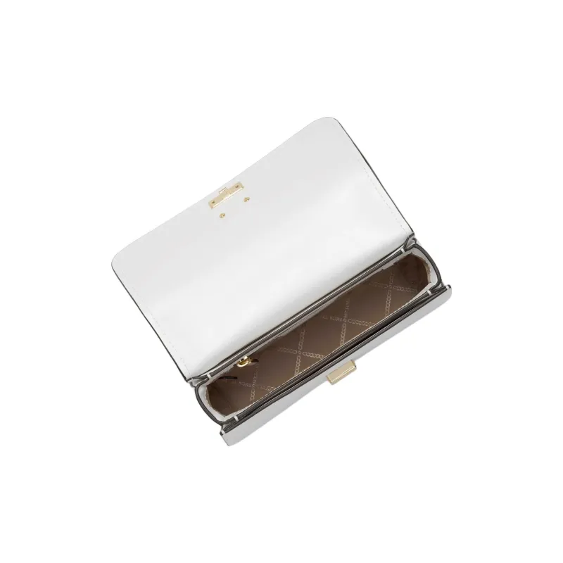 MICHAEL KORS Split Cow Leather One Shoulder Handbag, Crossbody Bag Medium Size Women's White-1