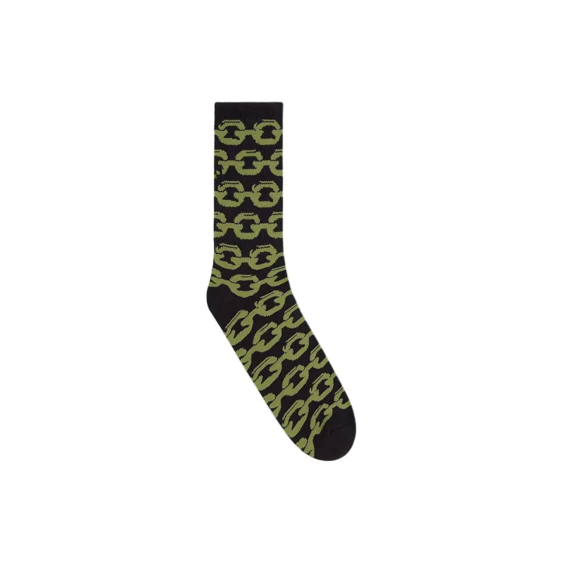 Vans SKATE CHAIN SKATE CHAIN CREW Mid-Calf Socks Men's 1 Pack Black-1