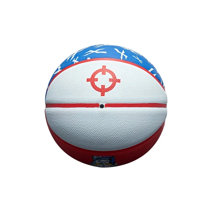Kids Rubber Basketball Red Blue White Size 7 Training Kids'-4