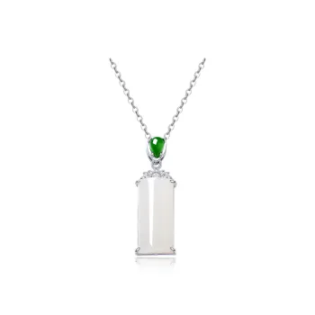 Chongqing Gold Store Chalcedony Jade Necklaces Unisex