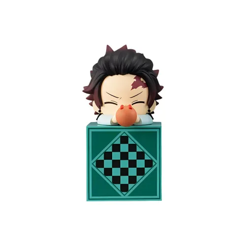 FURYU Demon Slayer: Kimetsu No Yaiba Tanjiro Kamado Close Your Eyes Lie Down Bonus Gifts 10cm