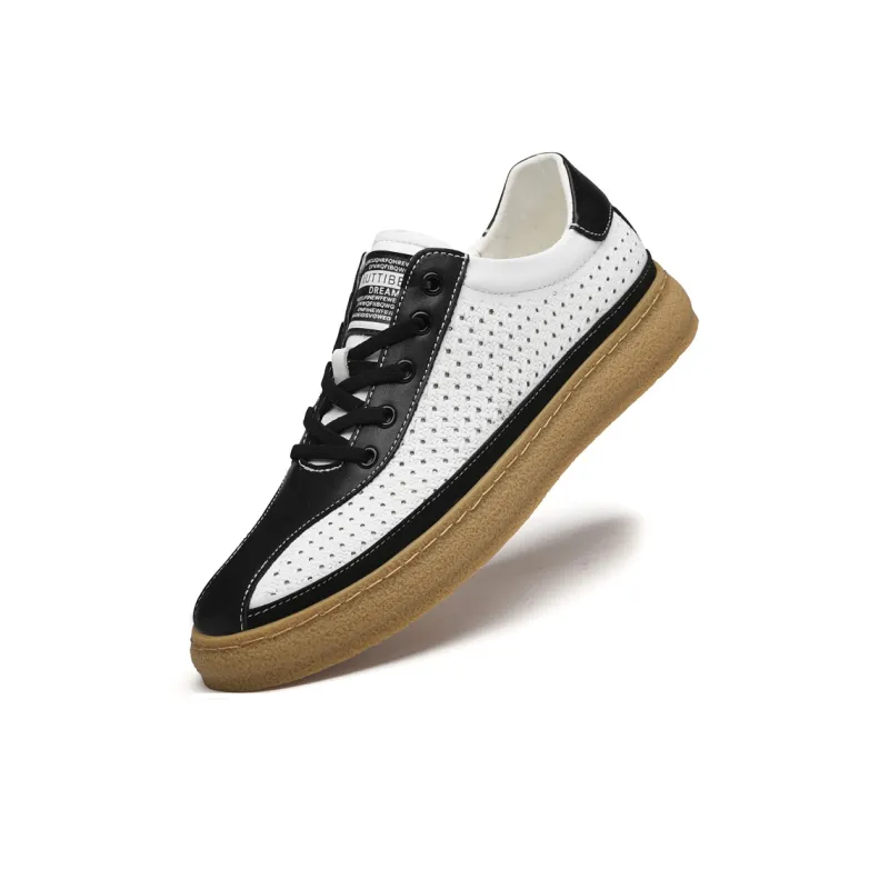 Extravagant Anti Slip Wear Resistant Lightweight Breathable Low Top Skateboard Shoes Men's-2