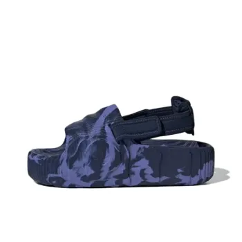 Adidas Adilette 22 Xlg Slides Dark Blue Semi Cobalt Blue Women's