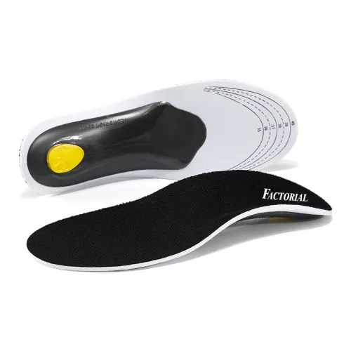 FACTORIAL Insoles Unisex Black Gray