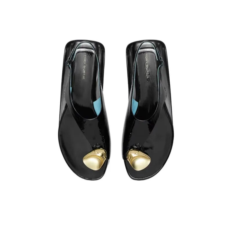TORY BURCH Patos Strap Sandals Women's Black-3