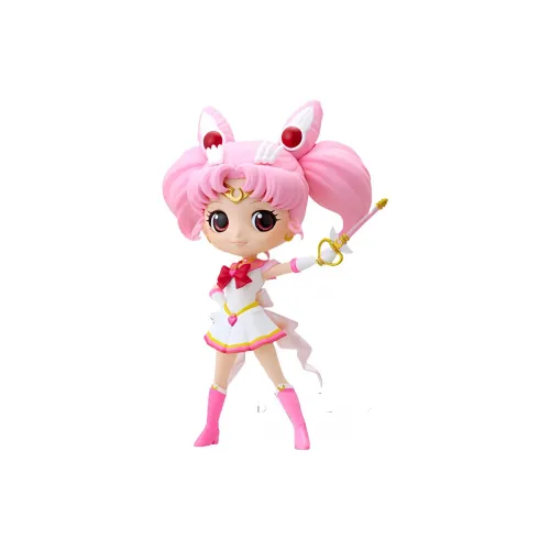 BANPRESTO Qposket Collection, Sailor Moon, Super Sailor Moon, Moonlight Kaleidoscope Staff Ver. Chibi Figures