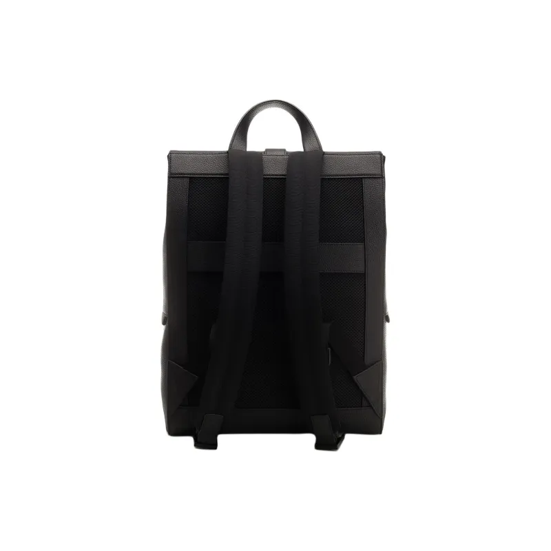 FERRAGAMO Calfskin Backpack Men's Black-2
