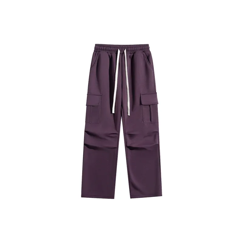 ELNHEN Cargo Pants Unisex Purple-1