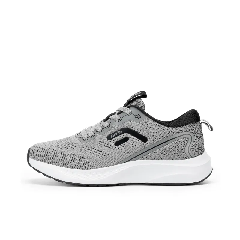 Fitville Running Shoes Men Low Top Dusty Gray, Iceberg Blue-9