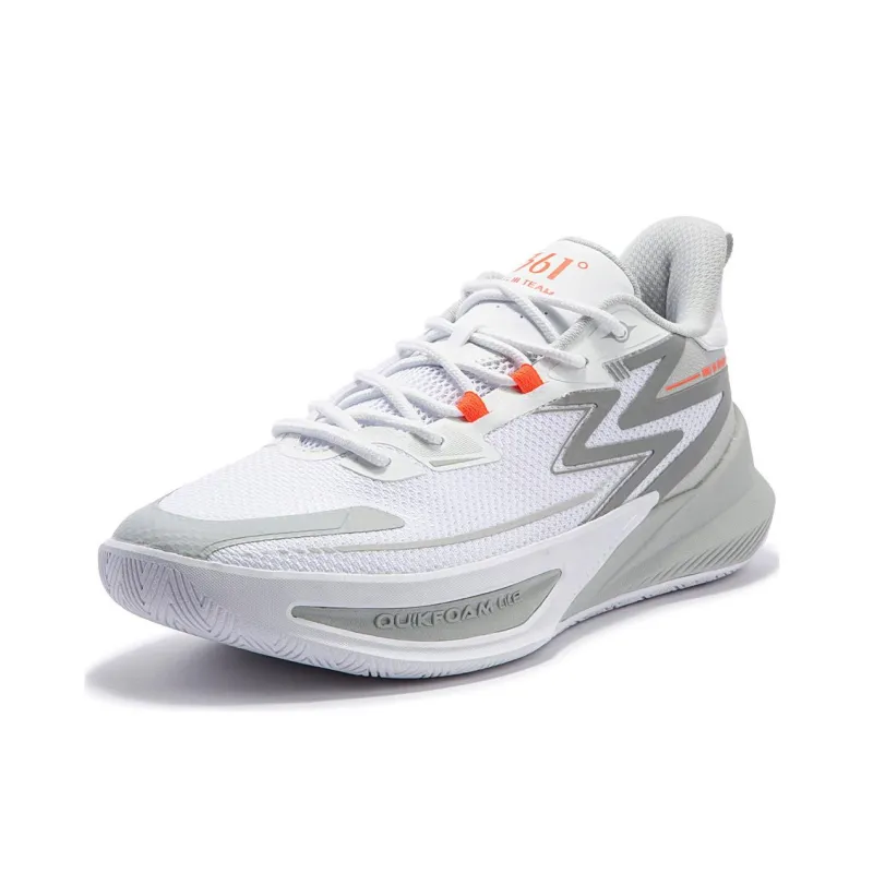 361° Big3 Team Big3 Team 2nd Generation Wear Resistant Low Top Basketball Shoes Men's White Gray-2