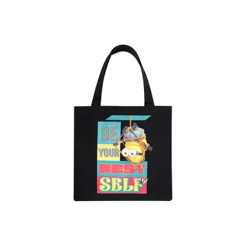 FION Canvas Canvas Bag Tote Bag Shopping Bag Handbag Shoulder Bag Regular Unisex Black