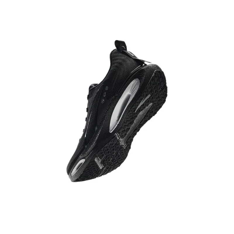 Anta Hole Cushioning, Wear Resistant Low Top Running Shoes Men's Black-2
