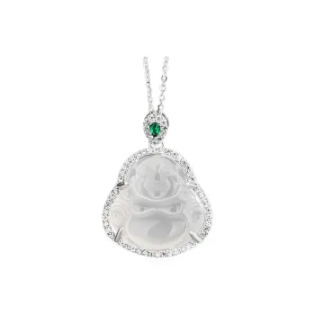 LIU GUI FU JEWELRY Chalcedony S925 Sterling Silver Necklace Unisex