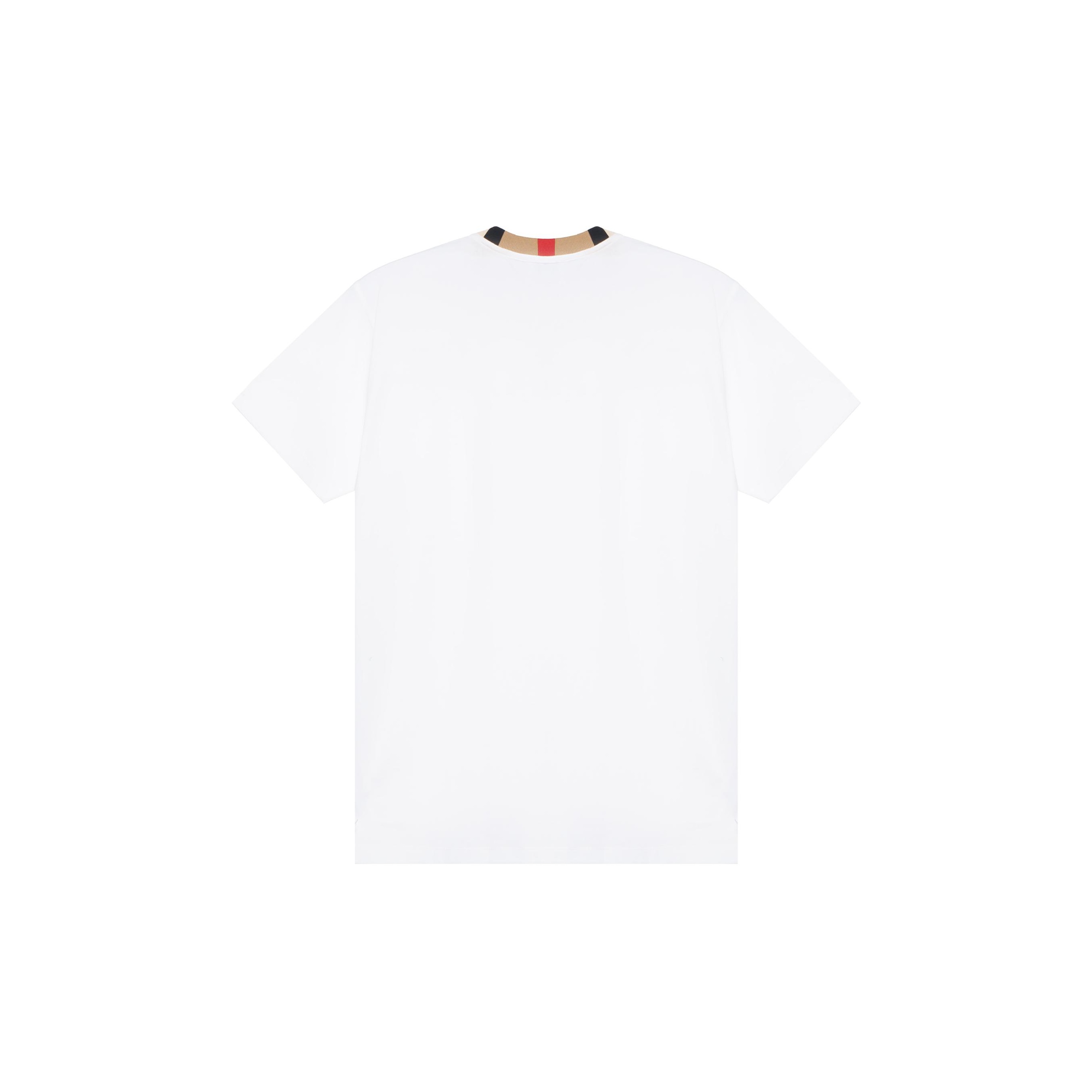 Rose Cotton T-shirt in Rain - Women | Burberry® Official