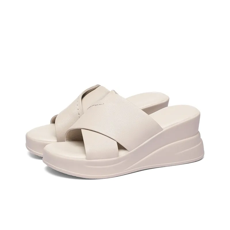 Golden Silk Rabbit Slip Resistant Slide Slippers Women's-9