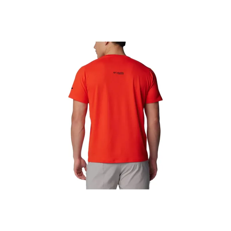 Columbia Summit Valley T Shirt Men's Red-1