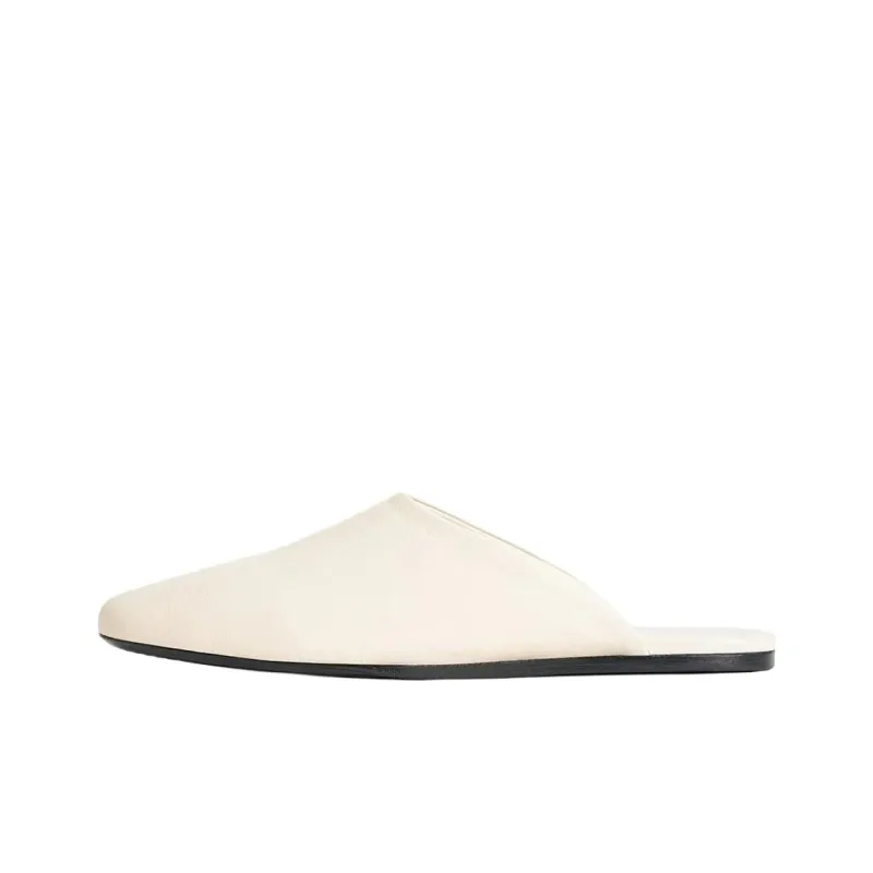 Staud Wrap-toe Slippers Women's White-0