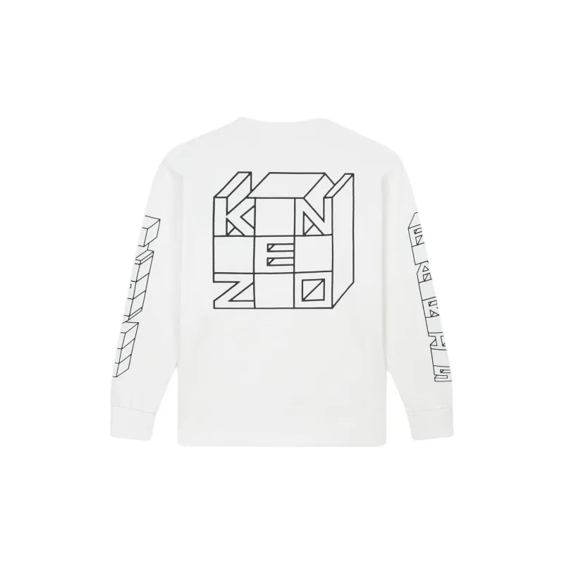 KENZO Logo Printed Long-Sleeved T-Shirt-1