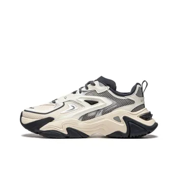 LiNing CF Qianxing Strategy SS Cushioning Rebound Low Top Casual Shoes Women's Ash Ecru