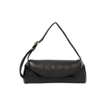 JIL SANDER Large Cannolo Foldover Top Shoulder Bag