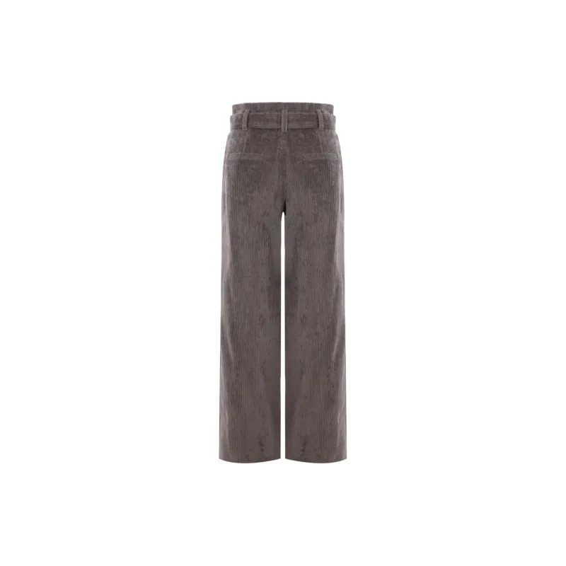 Brunello Cucinelli Belted Pleated Trousers-1