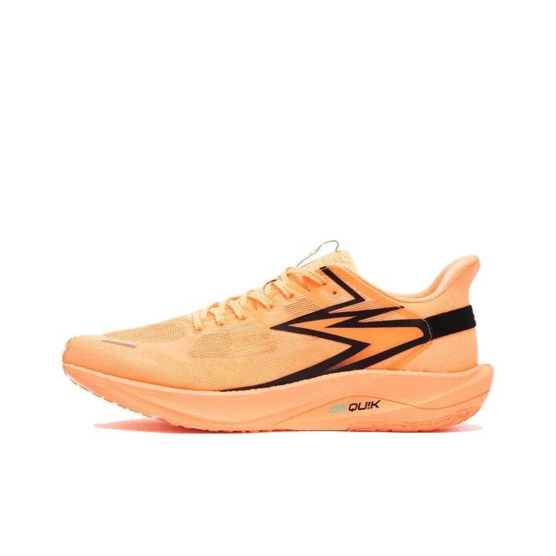 361° Speed Team Wear Resistant Low Top Running Shoes Men's Orange Black-0