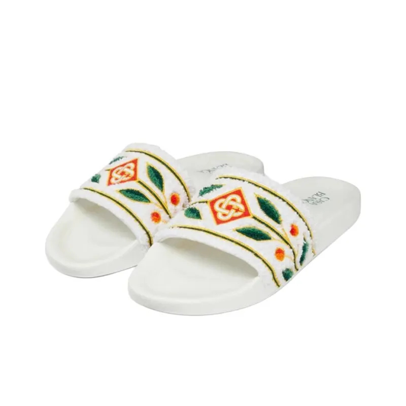 CASABLANCA Slide Slippers Men's White-3