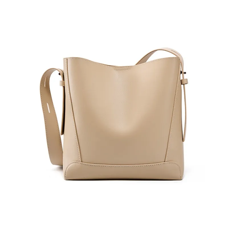 CARTELO Cow Leather Shoulder Bag Regular Women's Black/Salted Caramel/Smoke Gray/Gold Brown/Coffee-5