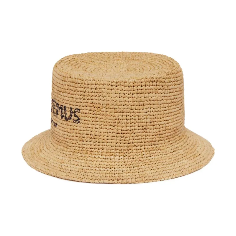 Jacquemus Raffia Bucket Hats Women's Beige-0