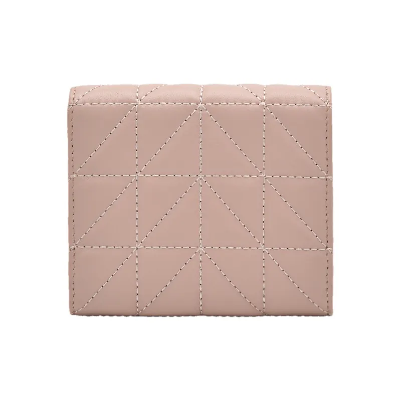 PEDRO Calfskin Wallet Women's Black/Nude/Purple-6