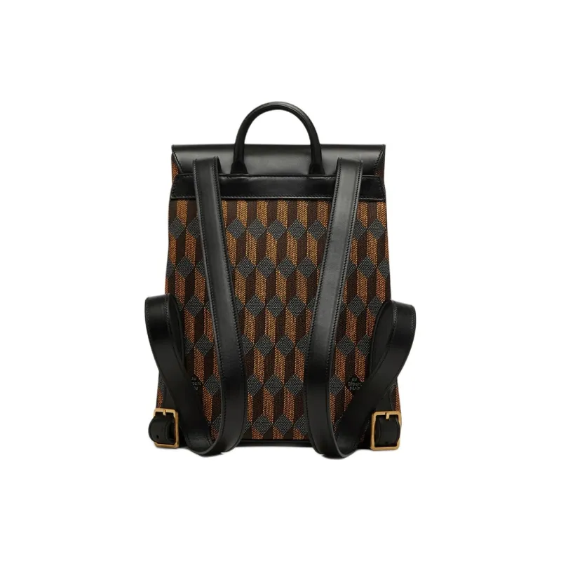 AU DEPART Calfskin Backpack Women's Orange-2
