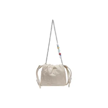 Ji Reminiscence PU Shoulder Bag Women's Ecru/Silver/Black