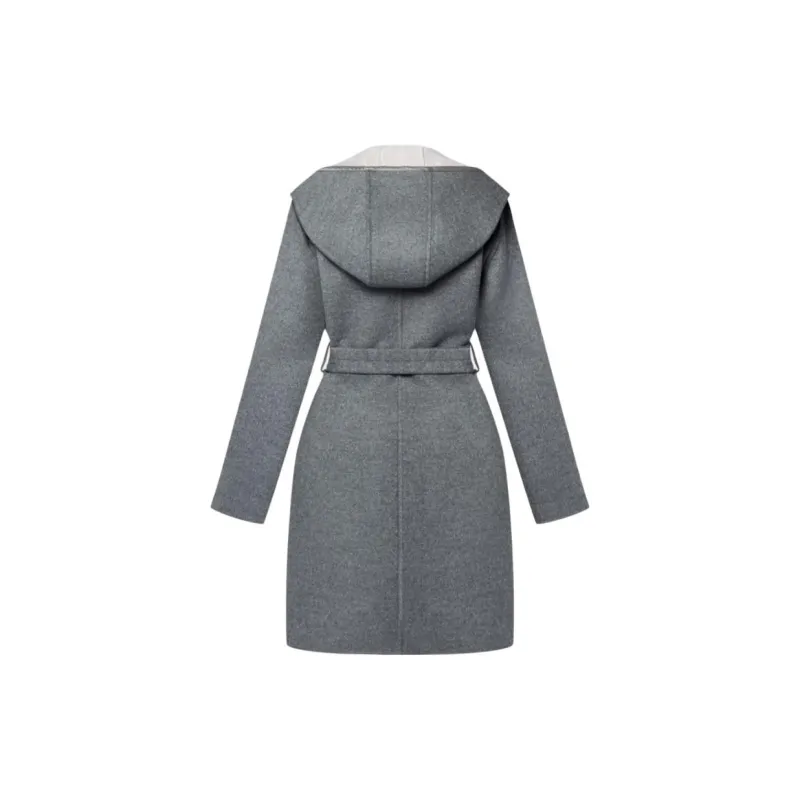 LOUIS VUITTON Coat Women's Gray White-2