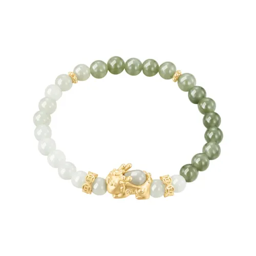 Mom's Gift Bracelets Pale Greenish White Jade Women's