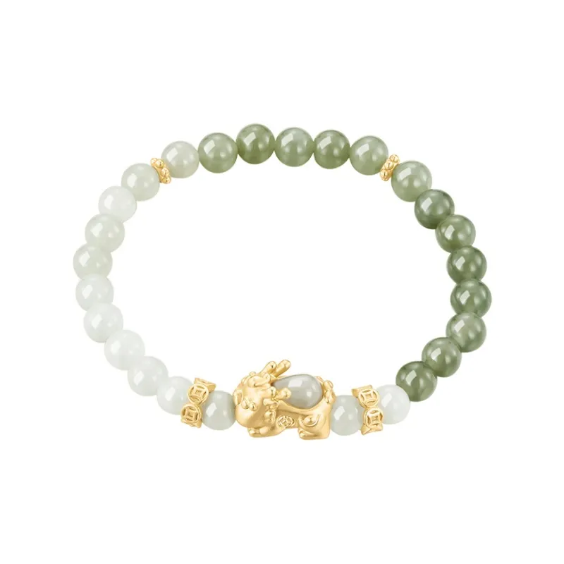Mom's Gift Bracelets Pale Greenish White Jade Women's-0