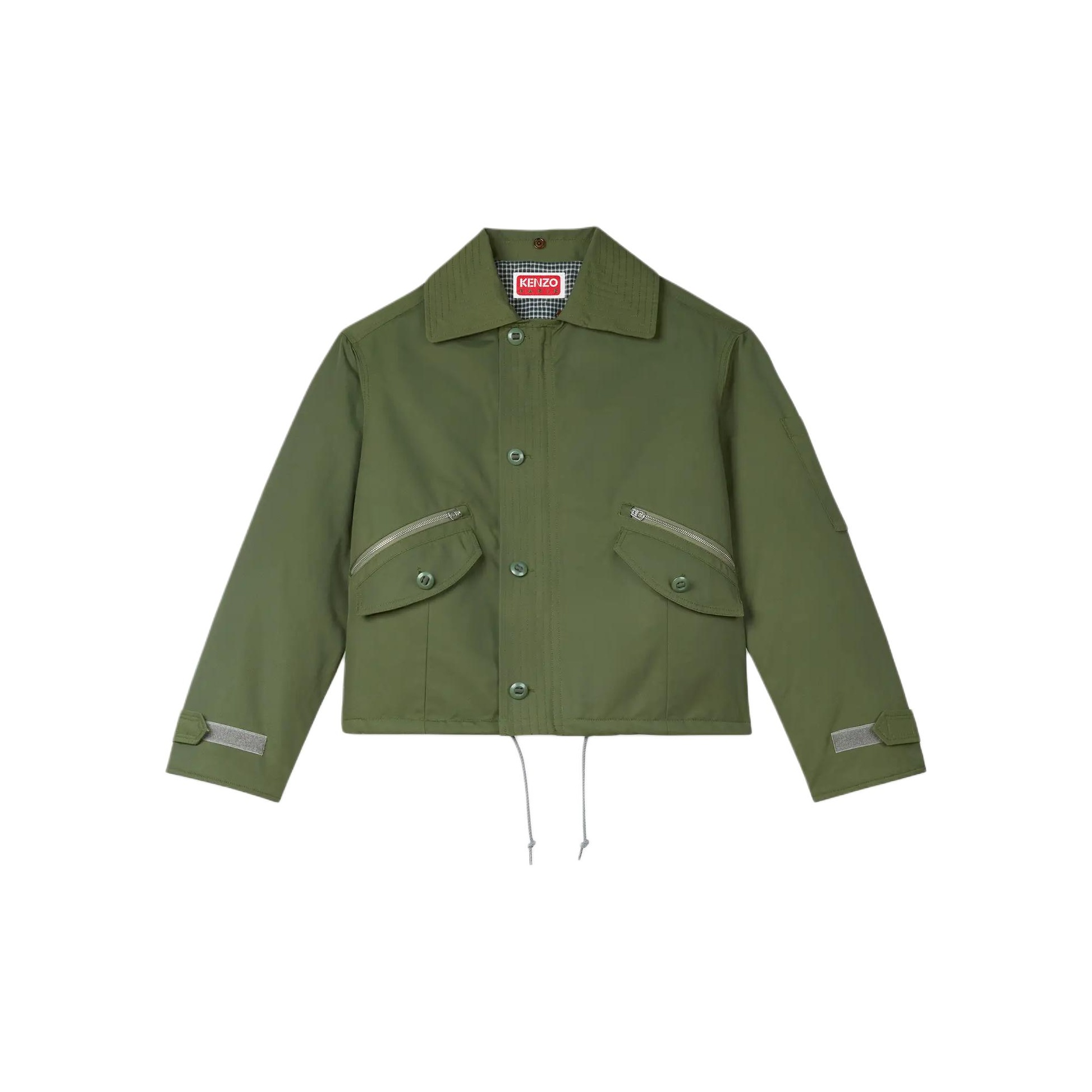 KENZO 3D Logo Patch Zipped Bomber Jacket POIZON