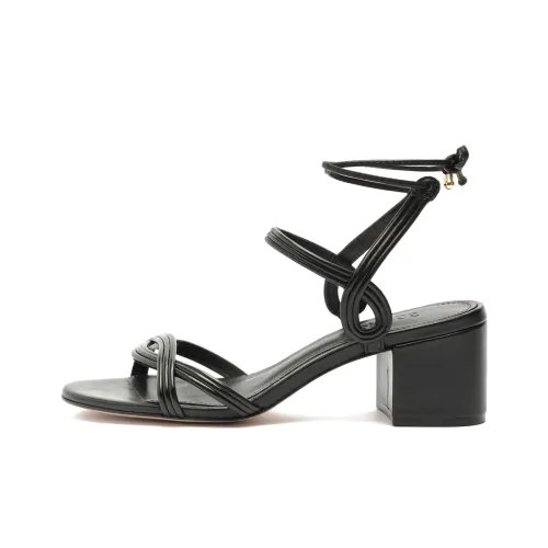 Schutz 일자 스트랩 샌들 블랙 여성