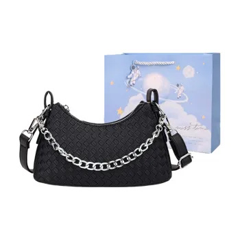 Duoluplo Doron Paul PU Shoulder Bag Women's Black/Green/Khaki/White