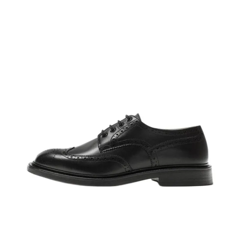 ZARA Dress Shoes Men Low-Top Black-0